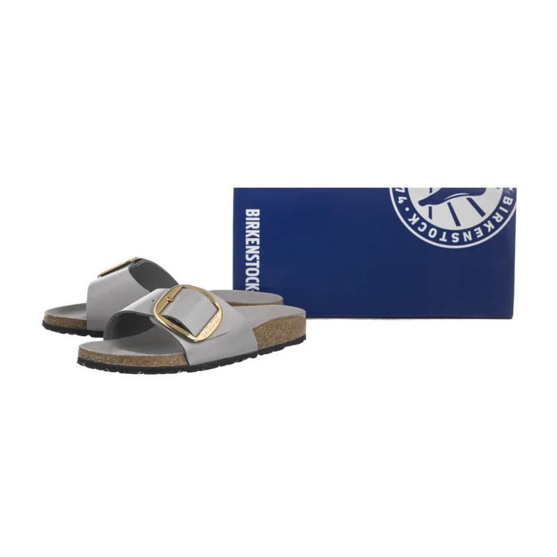 Birkenstock Madrid Big Buckle High-Shine Stone Coin 1029534 (BK238-e) Moteriški batai/šlepetės