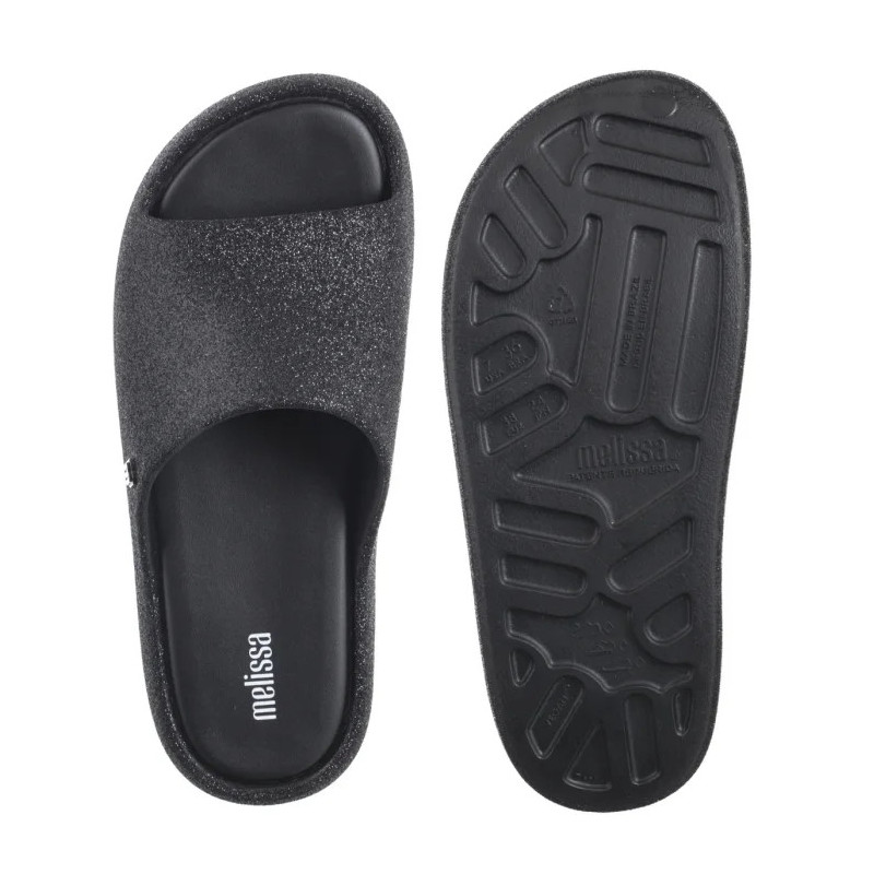 Melissa Free Platform Slide Gl 36126/BF580 Glitter Black (ML354-b) bateliai