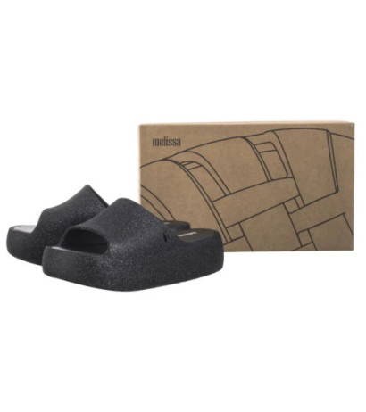 Melissa Free Platform Slide Gl 36126/BF580 Glitter Black (ML354-b) bateliai