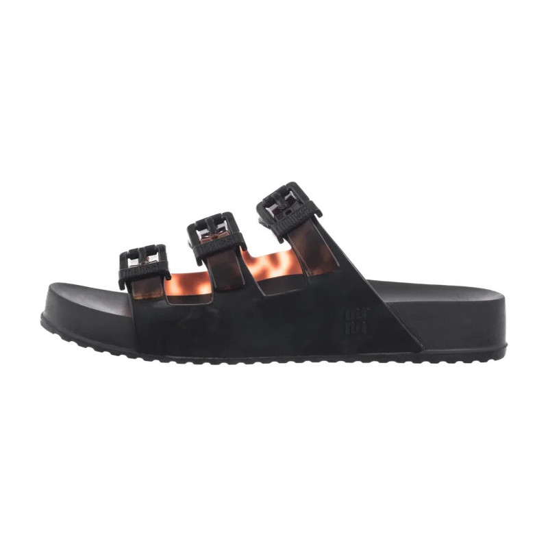 Melissa Cozy Stripes AD 35943/BC962 Black/Clear Tortoise (ML360-b) Moteriški batai/šlepetės