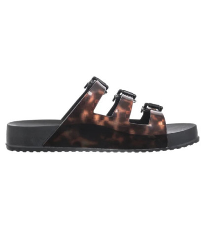 Melissa Cozy Stripes AD 35943/BC962 Black/Clear Tortoise (ML360-b) Moteriški batai/šlepetės