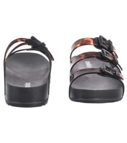 Melissa Cozy Stripes AD 35943/BC962 Black/Clear Tortoise (ML360-b) Moteriški batai/šlepetės