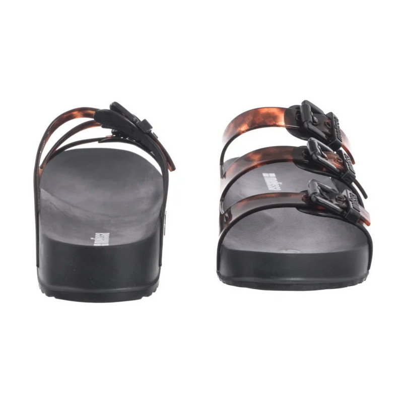 Melissa Cozy Stripes AD 35943/BC962 Black/Clear Tortoise (ML360-b) Moteriški batai/šlepetės