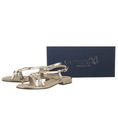 Caprice Złote 9-28100-44 978 Lt. Gold Metal (CP438-a) sandalai