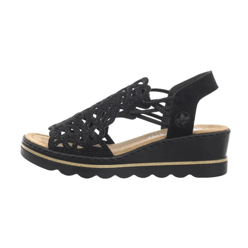 Rieker Czarne 67465-00 Black (RI252-a) batai