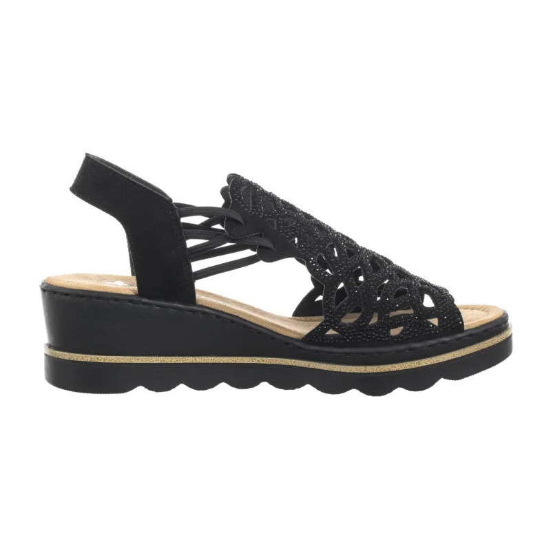 Rieker Czarne 67465-00 Black (RI252-a) batai