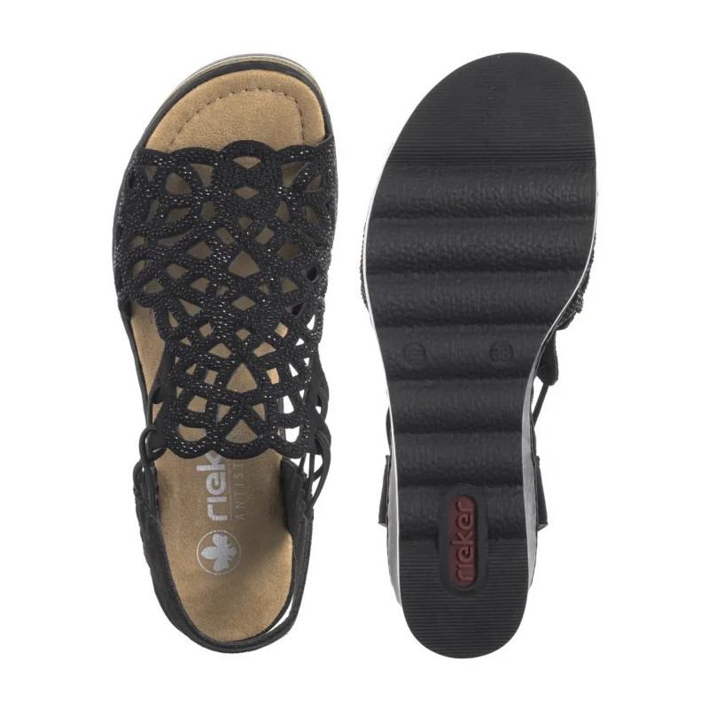 Rieker Czarne 67465-00 Black (RI252-a) batai