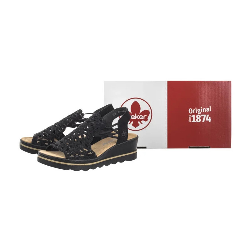 Rieker Czarne 67465-00 Black (RI252-a) batai