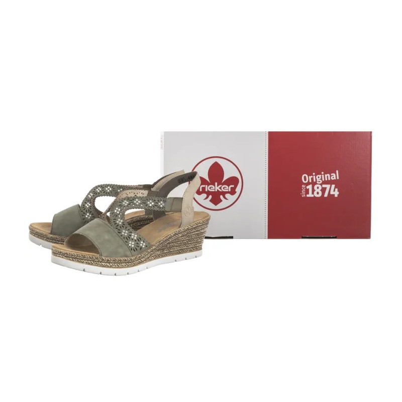 Rieker Zielone 61916-52 Green (RI255-a) batai