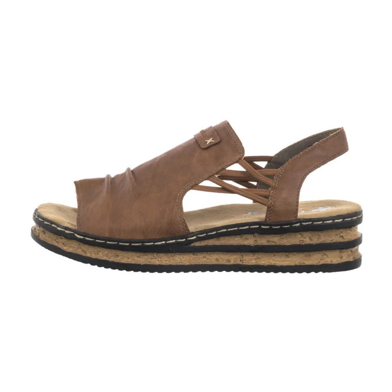 Rieker Brązowe 62962-22 Brown (RI257-a) batai