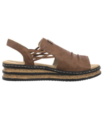 Rieker Brązowe 62962-22 Brown (RI257-a) batai