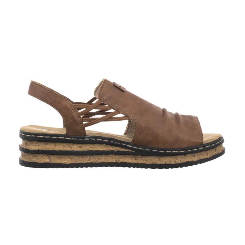 Rieker Brązowe 62962-22 Brown (RI257-a) batai
