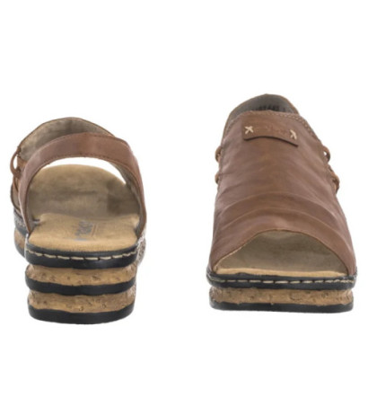 Rieker Brązowe 62962-22 Brown (RI257-a) batai