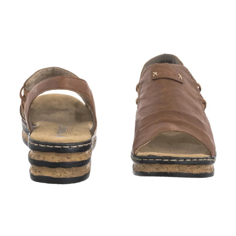 Rieker Brązowe 62962-22 Brown (RI257-a) batai