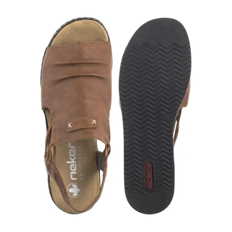 Rieker Brązowe 62962-22 Brown (RI257-a) batai