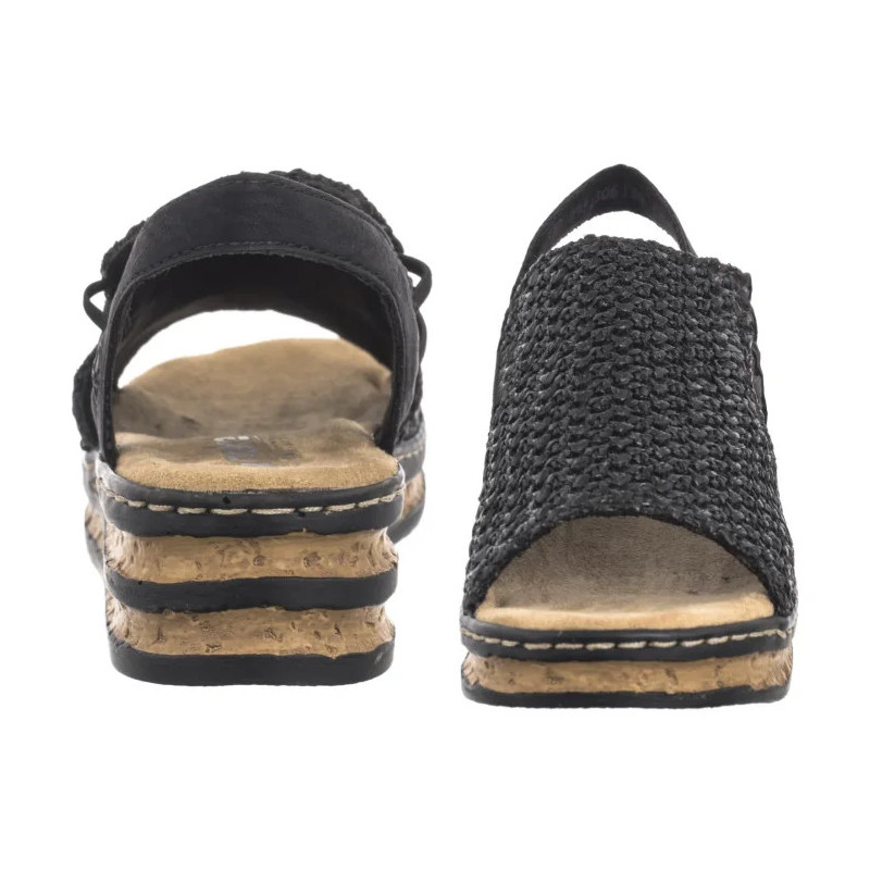 Rieker Czarne 62941-00 Black  (RI258-a) batai