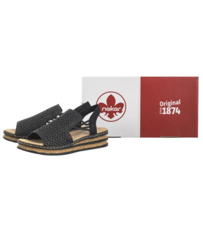 Rieker Czarne 62941-00 Black  (RI258-a) batai