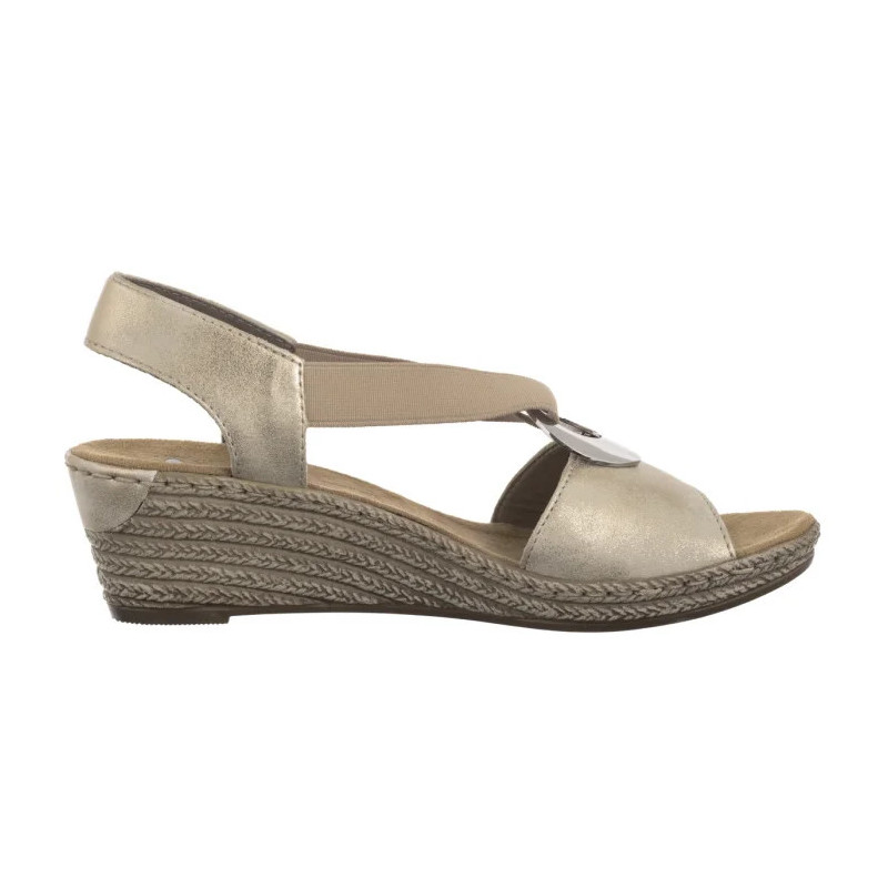 Rieker Beżowe 624H6-60 Beige (RI118-b) batai