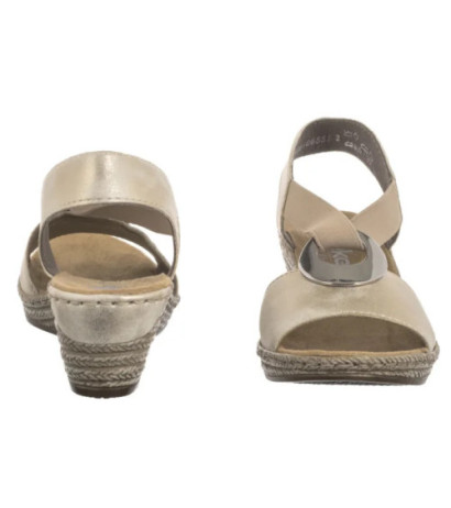 Rieker Beżowe 624H6-60 Beige (RI118-b) batai