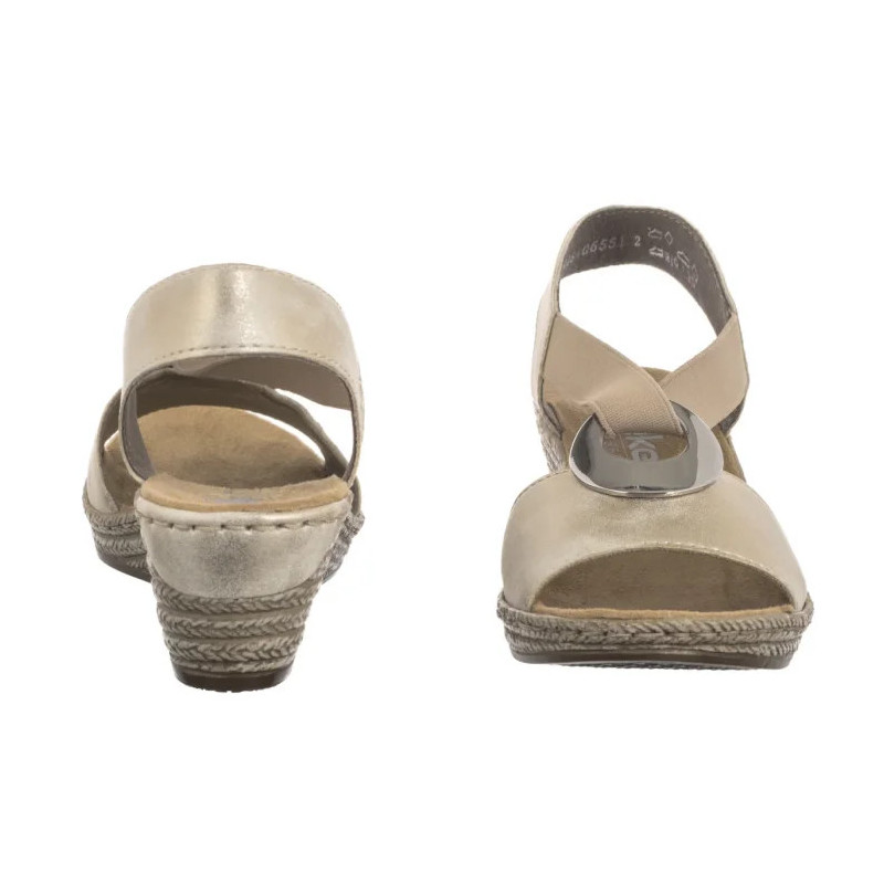 Rieker Beżowe 624H6-60 Beige (RI118-b) batai