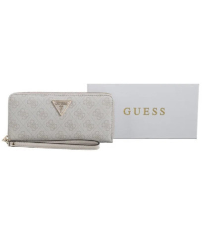Guess Laurel Slg Large Zip Around SWSG85 00146 Bone Logo (GU682-c) rankinė