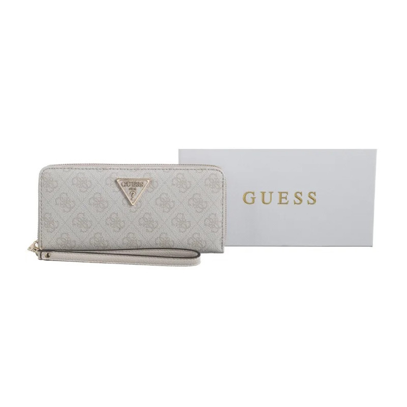 Guess Laurel Slg Large Zip Around SWSG85 00146 Bone Logo (GU682-c) rankinė