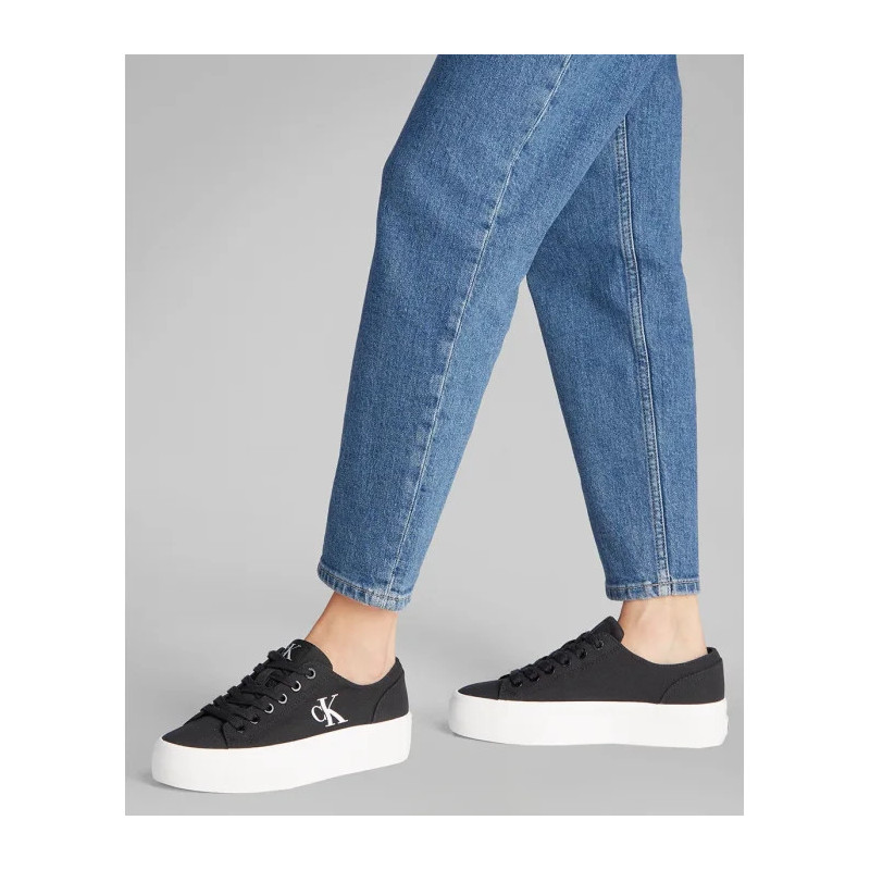 Calvin Klein Vulc Flatform Low Cv Mg Black/Bright White YW0YW01763 0GM (CK635-a) sportiniai bateliai