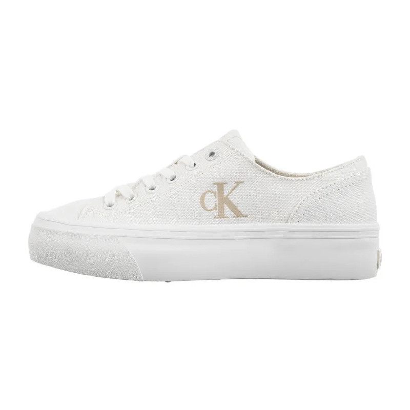 Calvin Klein Vulc Flatform Low Cv Mg Triple Bright White YW0YW01763 01W (CK635-b) sportiniai bateliai