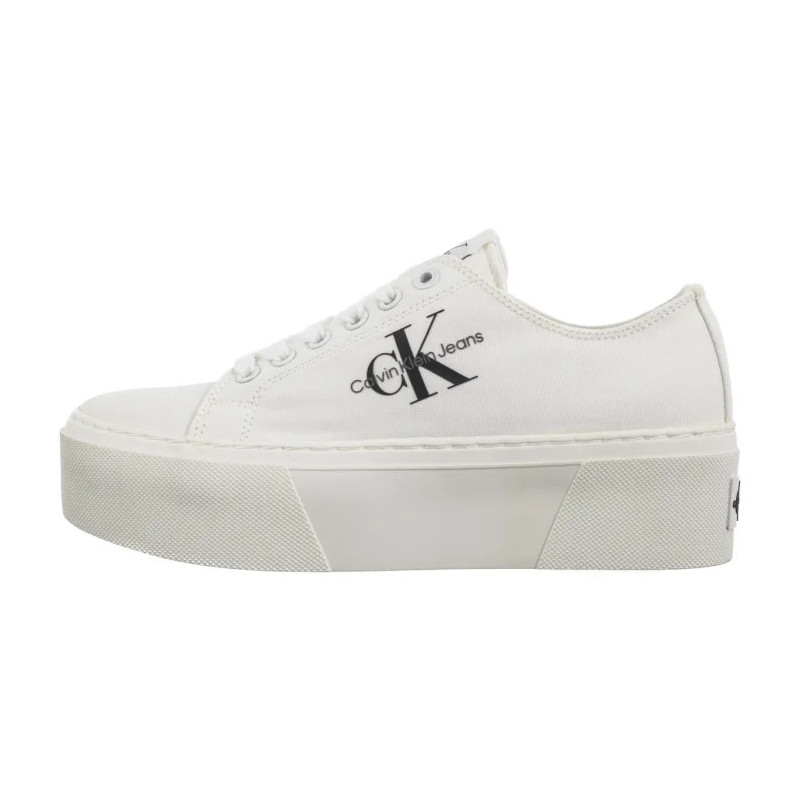 Calvin Klein Flatform+Cupsole Low Txt White YW0YW01033 01T (CK643-a) sportiniai bateliai