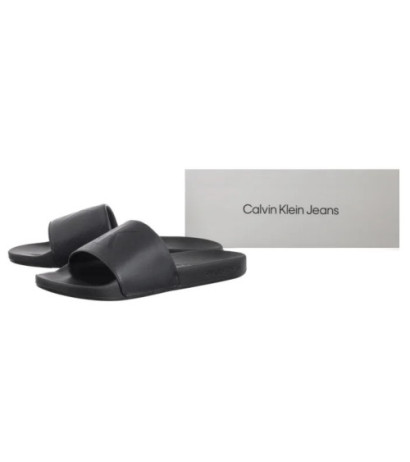 Calvin Klein Slide Aop Print Triple Black YM0YM01269 0GJ (CK650-a) šlepetės