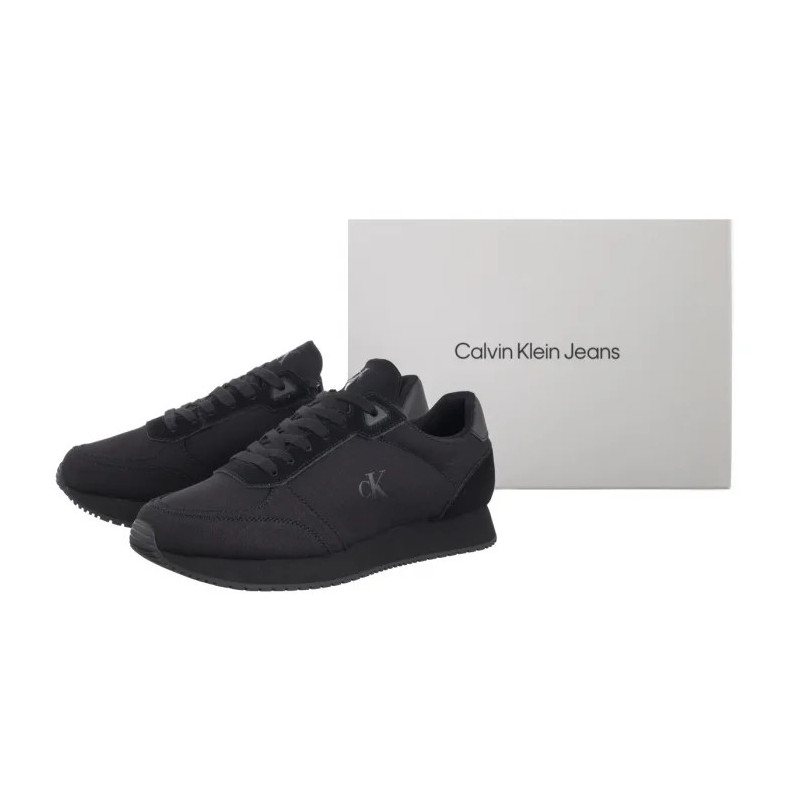 Calvin Klein Runner Sock Laceup Mg Canvas Triple Black YM0YM01217 0GJ (CK654-a) sportiniai bateliai