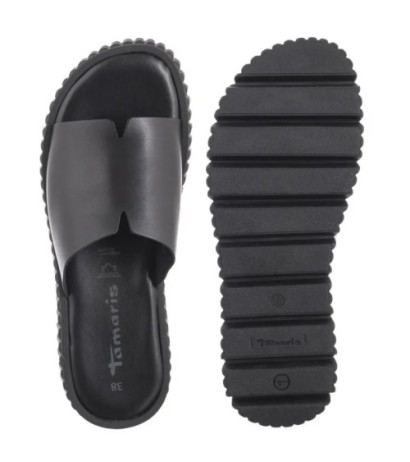 Tamaris Czarne 1-27216-44 001 Black (TM533-a) Moteriški batai/šlepetės
