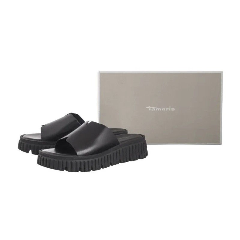 Tamaris Czarne 1-27216-44 001 Black (TM533-a) Moteriški batai/šlepetės