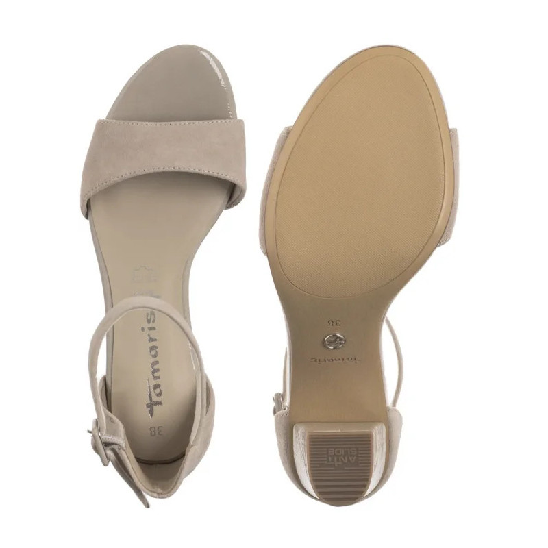 Tamaris Szare 1-28326-42 201 Grey Suede (TM534-a) bateliai