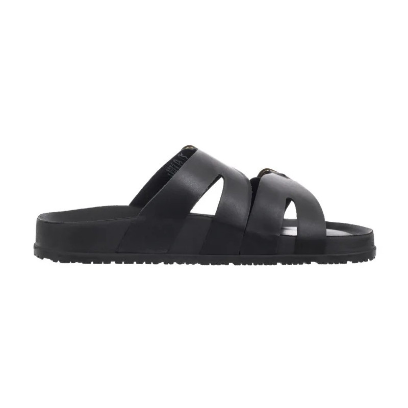 Tamaris Czarne 1-27500-44 003 Black Leather (TM539-a) Moteriški batai/šlepetės