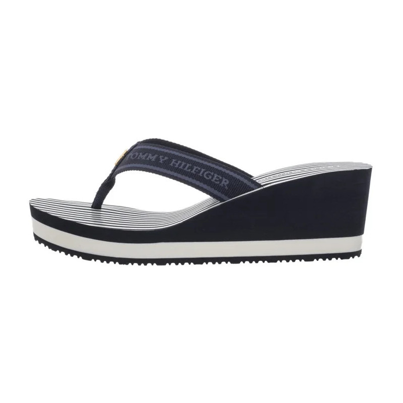 Tommy Hilfiger TH Stripes Wedge Beach Sandal Space Blue FW0FW08521 DW6 (TH1339-a) batai
