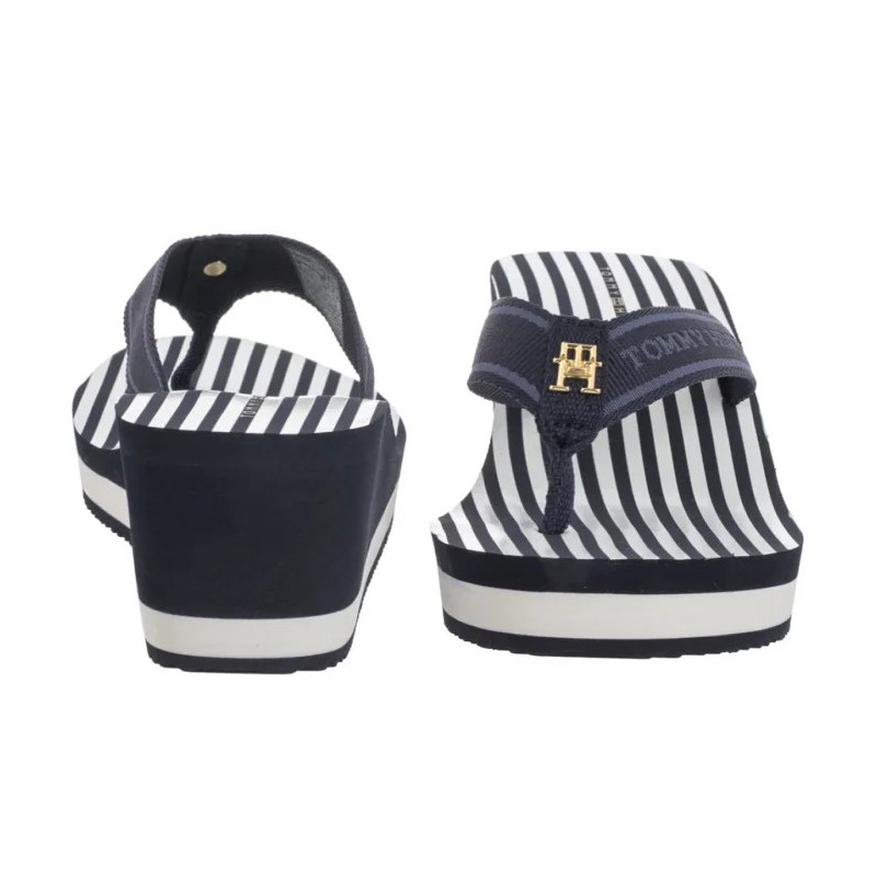 Tommy Hilfiger TH Stripes Wedge Beach Sandal Space Blue FW0FW08521 DW6 (TH1339-a) batai