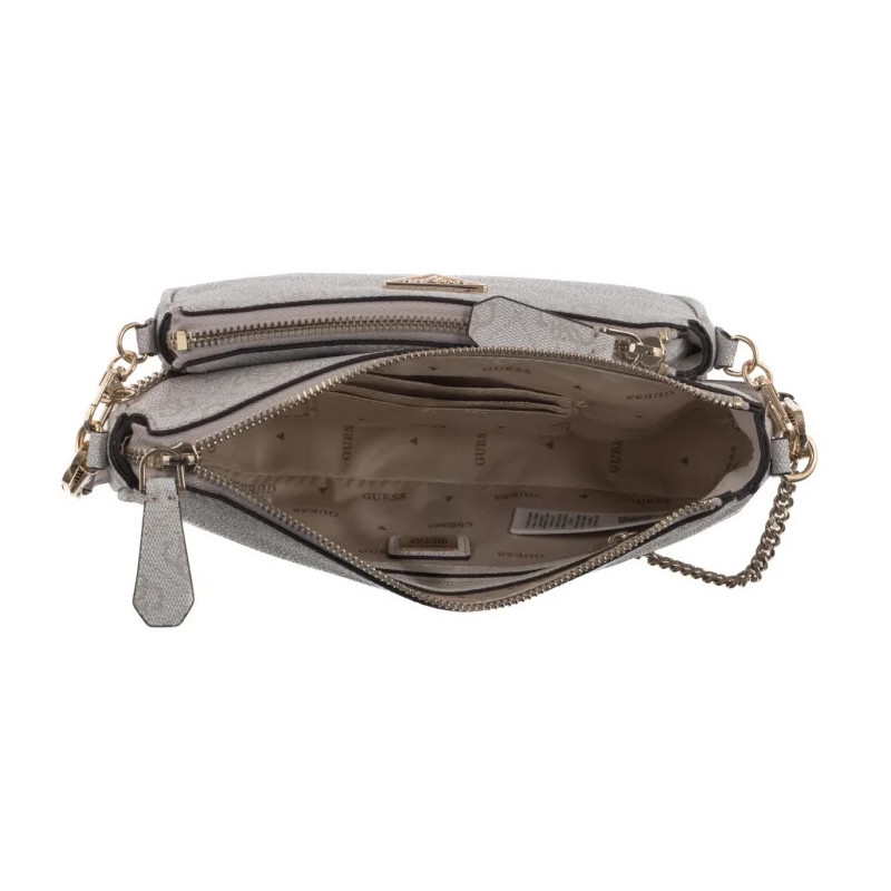 Guess Noelle Dbl Pouch Crossbody HWBG78 79710 Bone Logo (GU515-g) rankinė