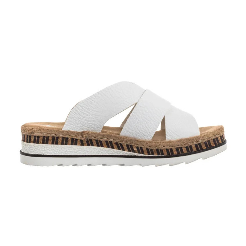 Rieker Białe V7989-80 White (RI164-c) batai