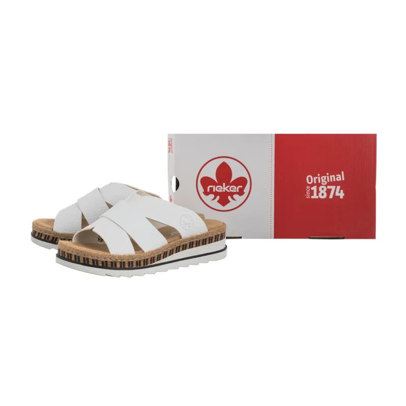 Rieker Białe V7989-80 White (RI164-c) 