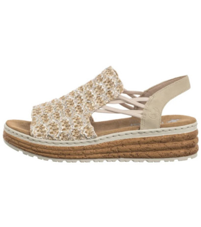 Rieker Beżowe 62741-60 Beige (RI256-b) batai