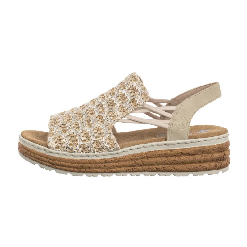Rieker Beżowe 62741-60 Beige (RI256-b) batai