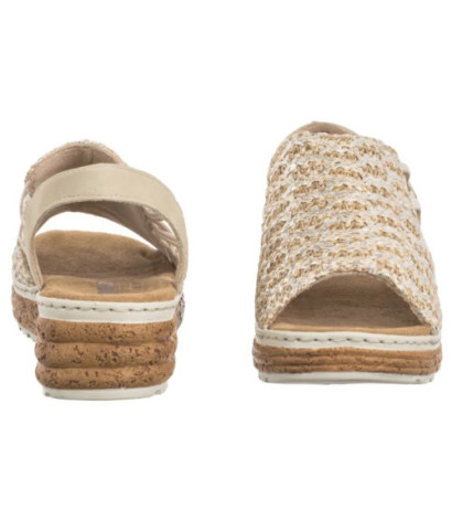 Rieker Beżowe 62741-60 Beige (RI256-b) batai