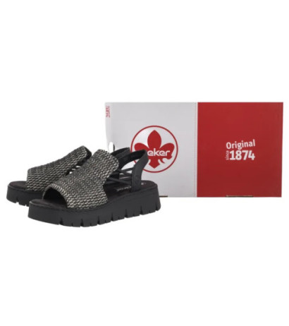 Rieker Czarne V1051-00 Black (RI265-a) bateliai