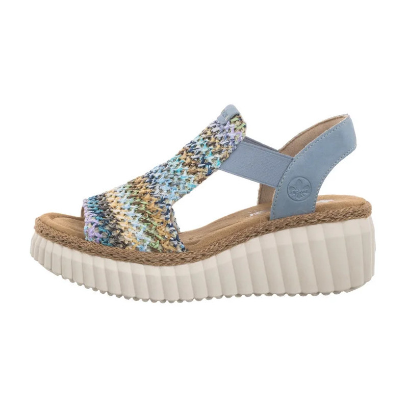 Rieker Niebieskie 69172-91 Multi (RI268-a) batai