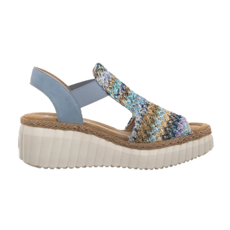 Rieker Niebieskie 69172-91 Multi (RI268-a) batai