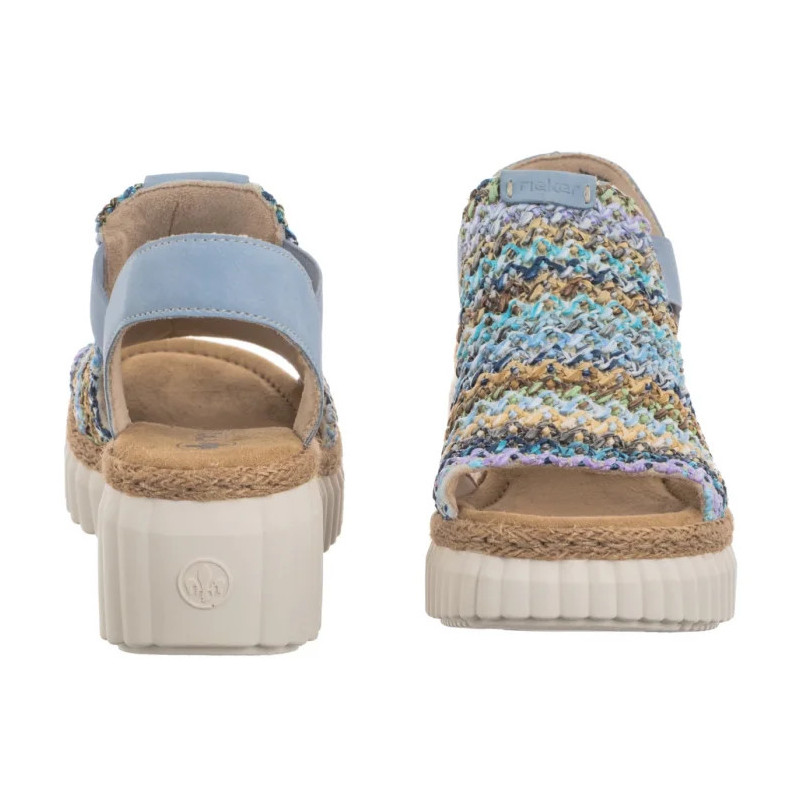 Rieker Niebieskie 69172-91 Multi (RI268-a) batai