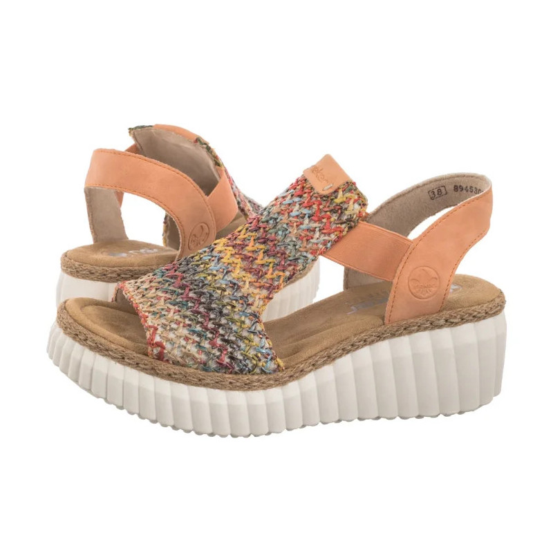 Rieker Pomarańczowe 69172-92 Multi (RI268-b) batai