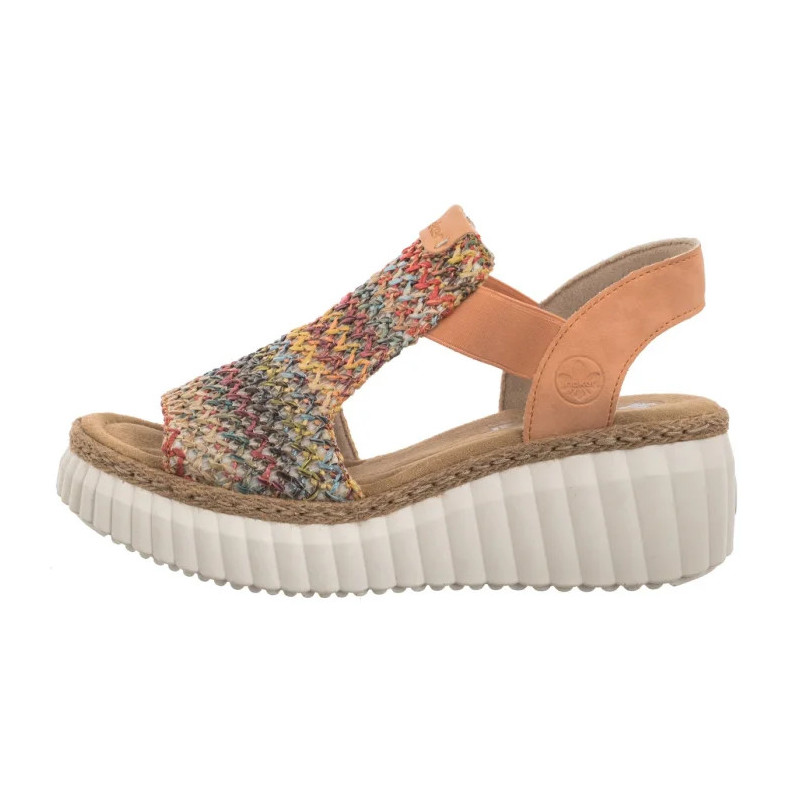 Rieker Pomarańczowe 69172-92 Multi (RI268-b) batai