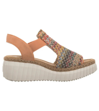 Rieker Pomarańczowe 69172-92 Multi (RI268-b) batai